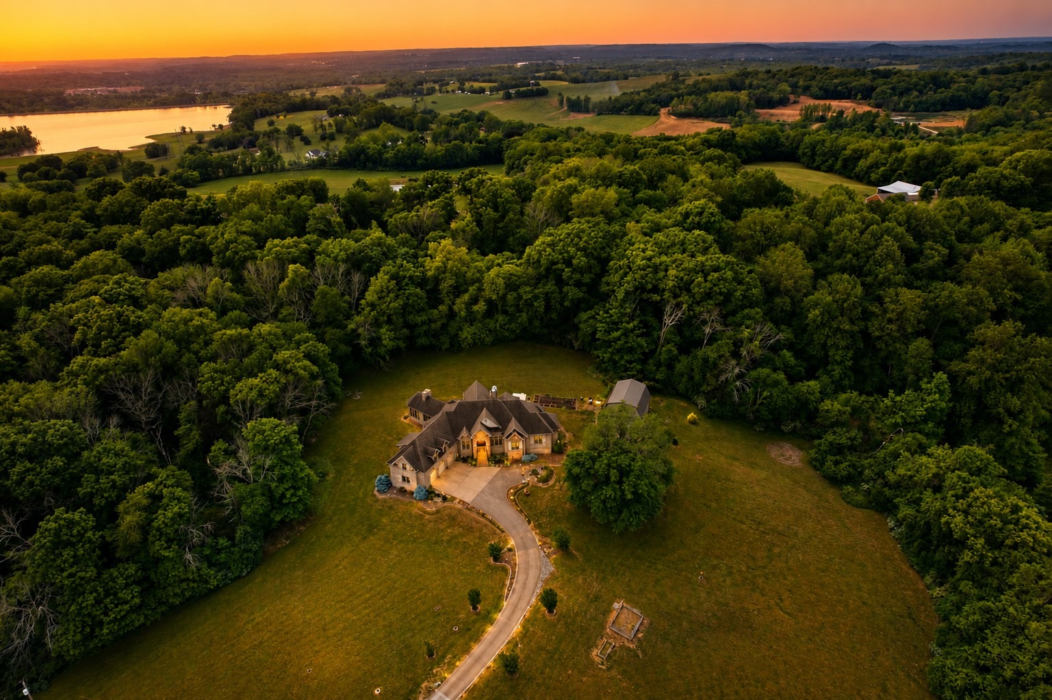 Sweeping countryside views from 2160 Darks Mill Road