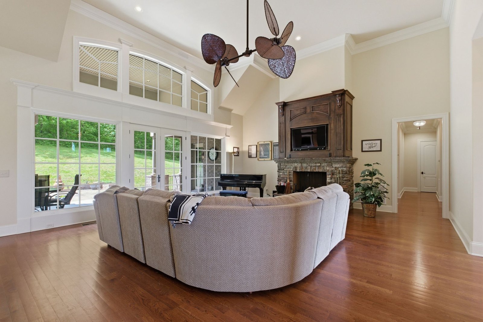 Great room fireplace
